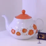 قوری رنگی گلدار