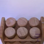 جا ادویه تخت سبدی 6 تایی بامبو - Image 4
