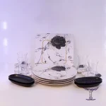 ست صبحانه خوری 4 نفره ترک برند آجار ACAR مشکی