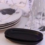 ست صبحانه خوری 4 نفره ترک برند آجار ACAR مشکی - Image 3