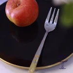 قاشق چنگال مدل فلورانس خط طلا برند ناب استیل - Image 2