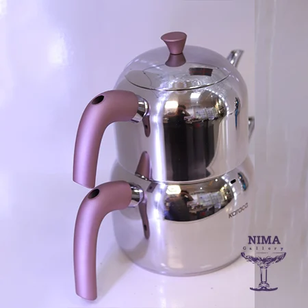 Post-52-2 کتری قوری استیل رزگلد برند کاراجا ترکیه - Image 1